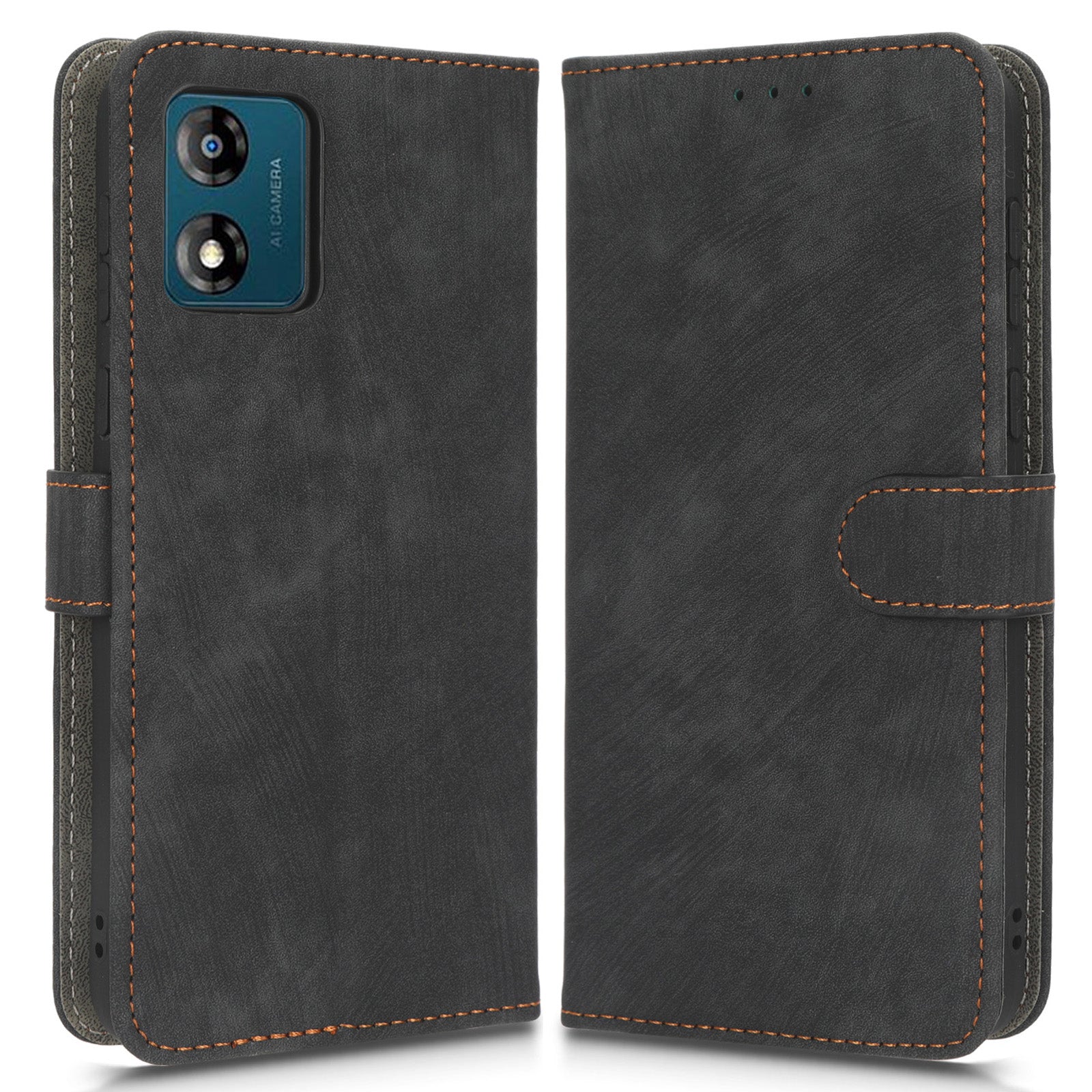 For Motorola Moto E13 4G RFID Blocking Wallet Cell Phone Cover Leather Mobile Phone Stand Case For Motorola Moto E13 4G RFID Blocking Wallet Cell Phone Cover Leather Mobile Phone Stand Case